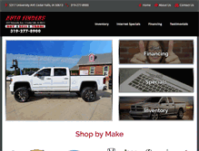 Tablet Screenshot of cfautofinders.com
